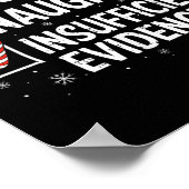 Kerst Leuke Stoute Onvoldoende Bewijs Kerstman Poster (Hoek)
