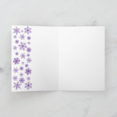 Kerst Levendige Synthwave Kleuren en Galaxy Feestdagen Kaart (Binnen)