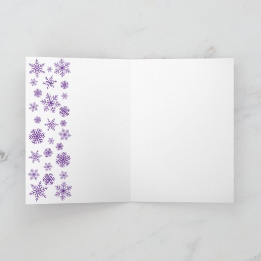 Kerst Levendige Synthwave Kleuren en Galaxy Feestdagen Kaart (Binnen)