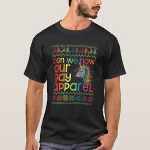 Kerst LGBT Don We Nu Onze Gay Kleding Rainbow T-shirt