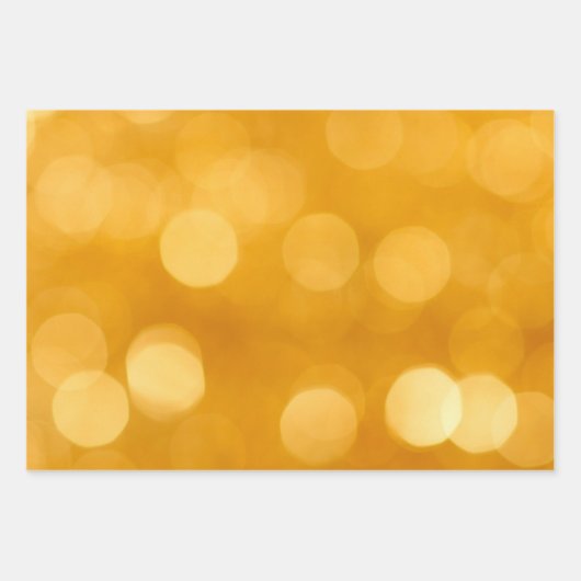 Kerst Licht Bokeh Bubbles Wrap Craft Paper (Voorkant 3)