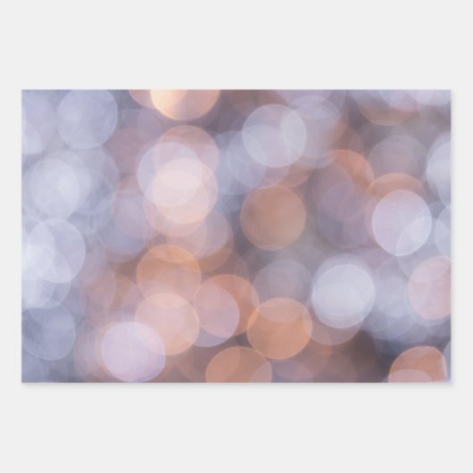 Kerst Licht Bokeh Bubbles Wrap Craft Paper (Voorkant 2)