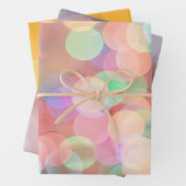 Kerst Licht Bokeh Bubbles Wrap Craft Paper (In situ)