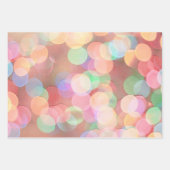 Kerst Licht Bokeh Bubbles Wrap Craft Paper (Voorkant)