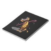 kerst licht chihuahua notitieblok (Linkerzijde)