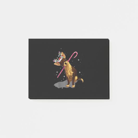 kerst licht chihuahua post-it® notes (Voorkant)