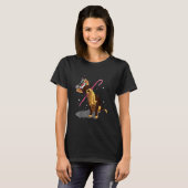 kerst licht chihuahua t-shirt (Voorkant volledig)