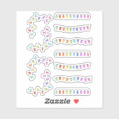 Kerst Licht Decoratief Tijdschrift Grenzen Planner Sticker (Vel)