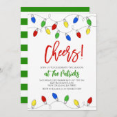 Kerst Licht Feest Uitnodiging (Voorkant / Achterkant)