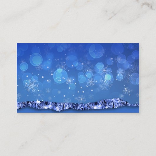 Kerst Licht installatie Visitekaartjes (Achterkant)