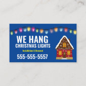 Kerst Licht installatie Visitekaartjes (Voorkant)