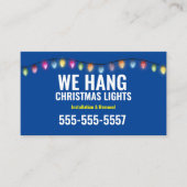 Kerst Licht installatie Visitekaartjes (Voorkant)