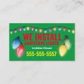 Kerst Licht installatie Visitekaartjes (Voorkant)