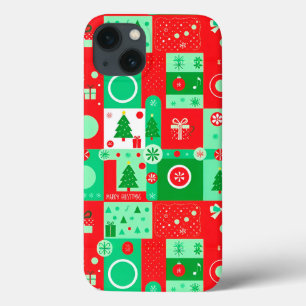 Kerst & Licht Kerstfeest Glitter Patroon ❄️🎁 Vreu Case-Mate iPhone Case