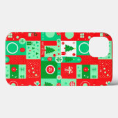 Kerst & Licht Kerstfeest Glitter Patroon ❄️🎁 Vreu Case-Mate iPhone Case (Achterkant (horizontaal))