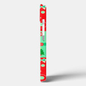 Kerst & Licht Kerstfeest Glitter Patroon ❄️🎁 Vreu Case-Mate iPhone Case (Achterkant / Links)