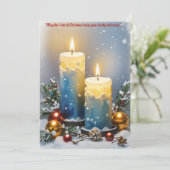 Kerst Licht van Duidelijkheid en Visie: Groet Feestdagenkaart (Staand voorkant)