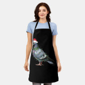 Kerst Lichten Duif Dragen Xmas Santa Hoed Varken Schort (Gedragen)