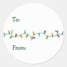 Kerst Lichten Gift Sticker #HolidayZ