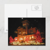 Kerst Lichten Huis Feestdagenkaart (Voorkant / Achterkant)