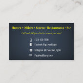 Kerst Lichten Installatie Visitekaartjes (Achterkant)