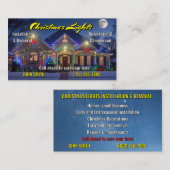 Kerst Lichten Installatie Visitekaartjes (Voorkant / Achterkant)