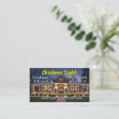 Kerst Lichten Installatie Visitekaartjes (Staand voorkant)