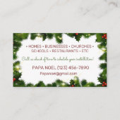 Kerst Lichten Installatie Visitekaartjes (Achterkant)