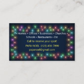 Kerst Lichten Installatie Visitekaartjes (Achterkant)