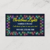 Kerst Lichten Installatie Visitekaartjes (Voorkant)