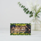 Kerst Lichten Installatie Visitekaartjes (Staand voorkant)