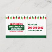 Kerst Lichten Installatie Visitekaartjes (Voorkant)