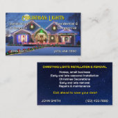 Kerst Lichten Installatie Visitekaartjes (Voorkant / Achterkant)