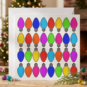 Kerst Lichtjes Patroon Kaart