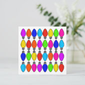 Kerst Lichtjespatroon Kaart (Staand voorkant)