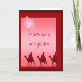 Kerst, Lied, Hymne Wijze Mannen, Feestdagen Kaart (Voorkant)