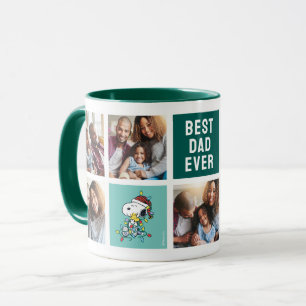 Kerst Liefde en Lichten - Papa Fotocollage Mok