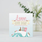 Kerst liefde kwam naar beneden vakantie Kaart (Staand voorkant)