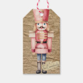 Kerst Liefde Notenkraker Soldaat Cadeaulabel (Voorkant)