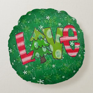 Kerst Liefde Rond Sierkussen Kussen
