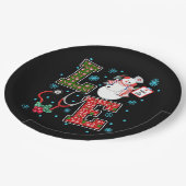 Kerst Liefde Verpleegster Schattige Medische Sneeu Papieren Bordje (Gekanteld)