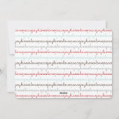 Kerst Liefde Vrede Vreugde Kisses Vakantie Fotokaa Feestdagenkaart (Achterkant)