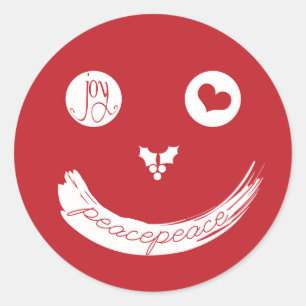 Kerst Liefde Vrede Vreugde Vakantie Sticker