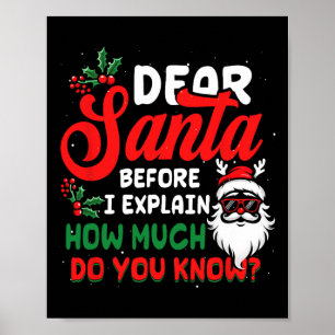 Kerst lieve kerstman, ik kan je uitleggen hoeveel poster