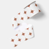 Kerst Lieveheersbeestje Grosgrain Lint (Achterkant)