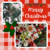 Kerst Lieveheersbeestje Rood, Groen en Wit Cadeaupapier