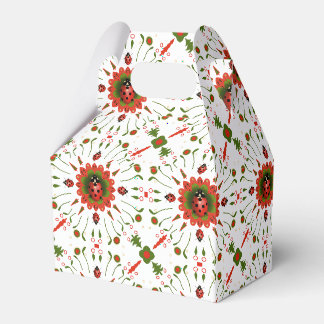 Kerst Lieveheersbeestje Rood Wit Groen Papier Bedankdoosjes