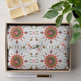 Kerst Lieveheersbeestje Rood Wit Groen Tissuepapier