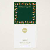 Kerst LIghts Logo Oorbel Display Kaart (Voorkant /achterkant)