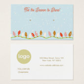 Kerst LIghts Logo Oorbel Display Kaart (Voorkant /achterkant)